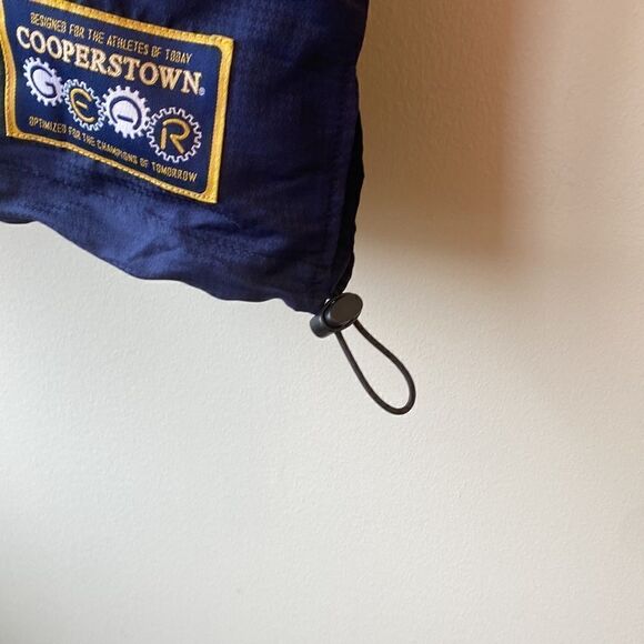 Cooperstown All Star Village pullover large navy short sleeve quarter zip - Picture 7 of 8